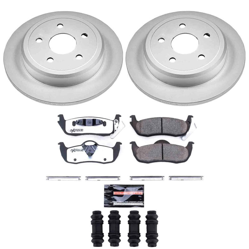 Power Stop 06-10 Jeep Commander Rear Z26 Coated Brake Kit Brake Kits - Performance D&S PowerStop