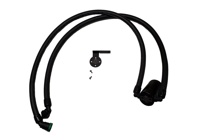 J&amp;L 2021-2025 Ford F-150 3.5L Passenger Side Oil Separator 3.0 - Black Anodized Oil Separators J&L