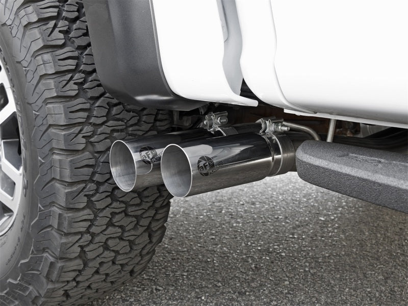aFe POWER Rebel Series 3in 409 SS Cat Back Exhaust w/ Polished Tips 17 Ford F-150 Raptor V6-3.5L Catback aFe