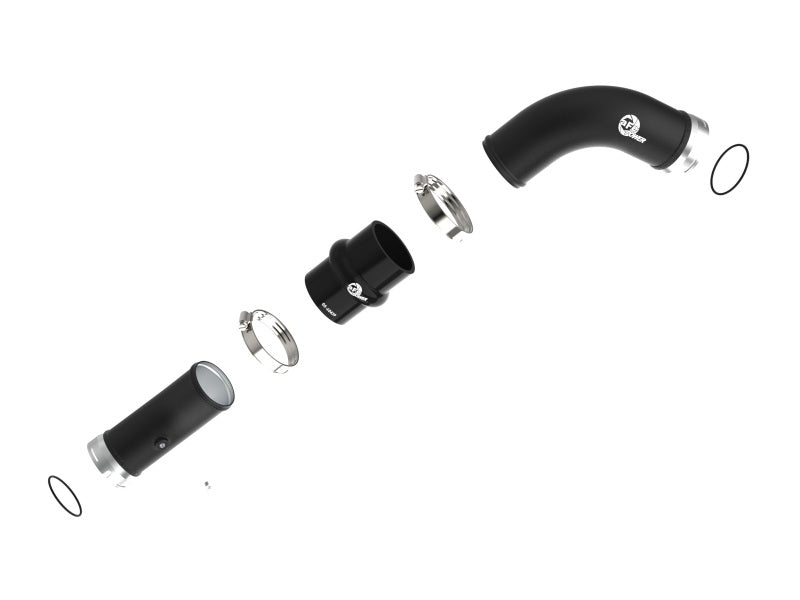 aFe 2024 Toyota Tacoma L4 2.4L (t) BladeRunner 2.5in Aluminum Hot Charge Pipe Intercoolers aFe