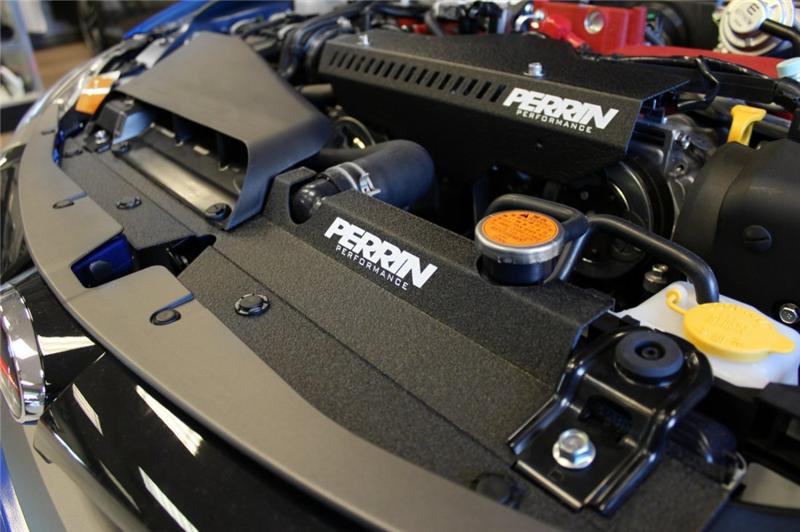 PERRIN 08-14 Subaru WRX & STI / 08-11 Impreza Radiator Shroud - Black Radiator Shrouds Perrin Performance
