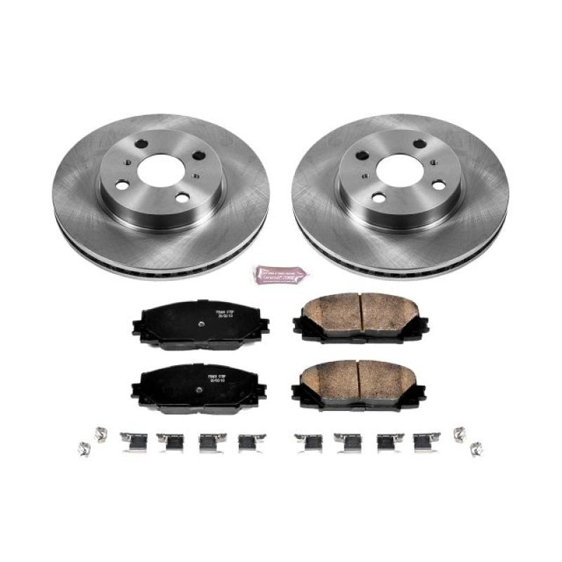 Power Stop 2013 Scion iQ Front Autospecialty Brake Kit Brake Kits - OE PowerStop