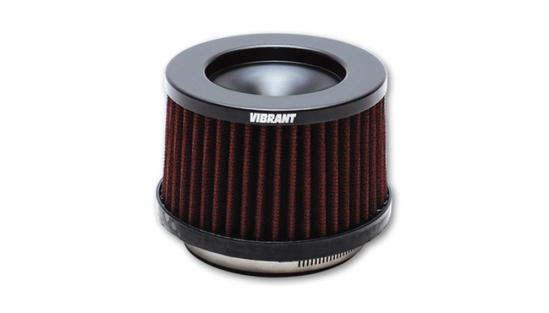 Vibrant The Classic Perf Air Filter 4.75in O.D. Cone x 3-5/8in Tall x 4in inlet I.D. Turbo Outlets Air Filters - Universal Fit Vibrant