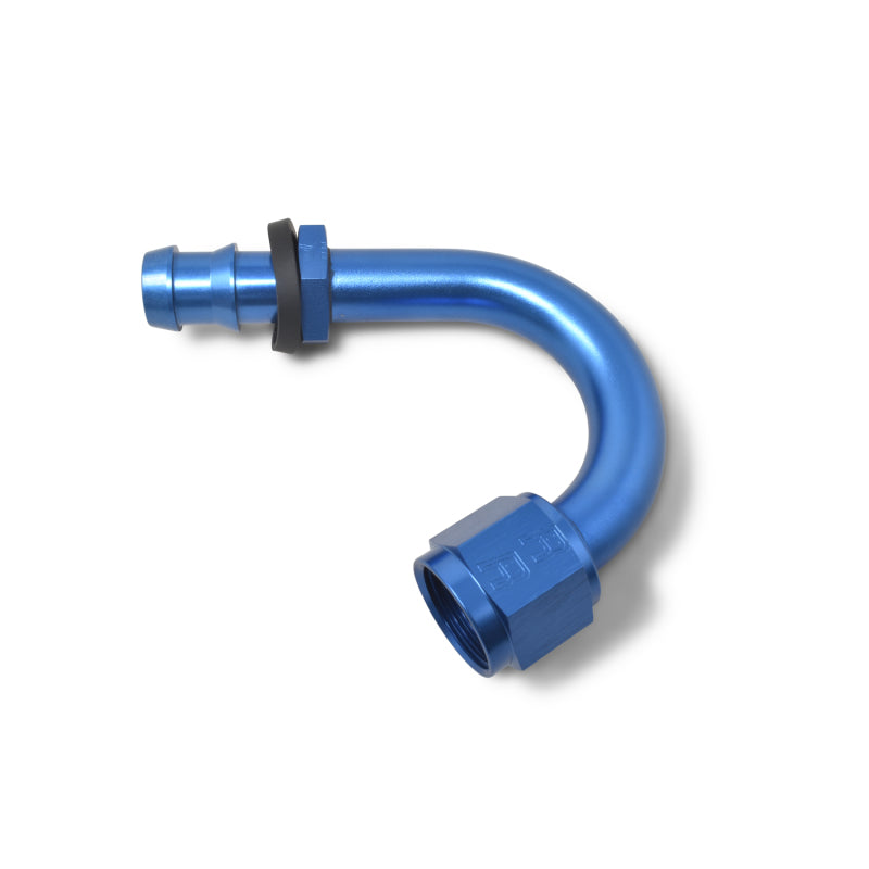 Russell Performance -8 AN Twist-Lok 150 Degree Hose End (1-1/4in Radius) Fittings Russell