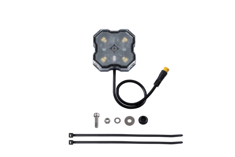 Diode Dynamics Stage Series Single Color LED Rock Light - White Diffused M8 (one) Light Accessories and Wiring Diode Dynamics