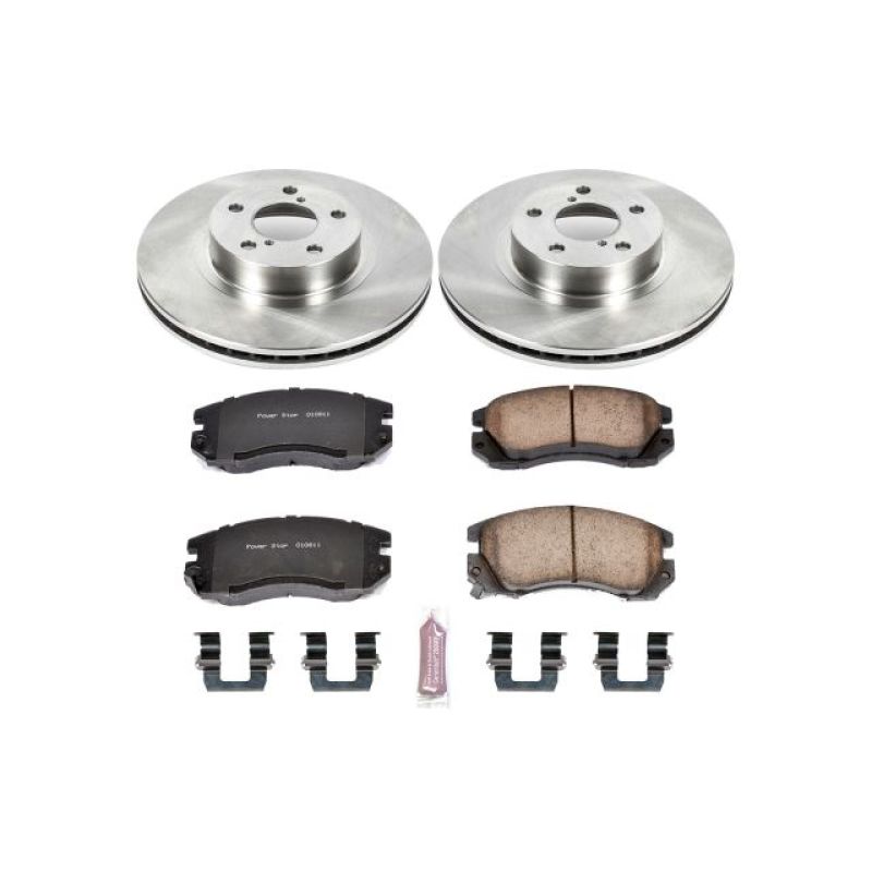 Power Stop 1996 Subaru Legacy Front Autospecialty Brake Kit Brake Kits - OE PowerStop