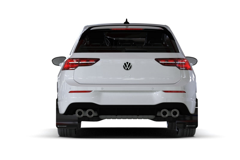 Rally Armor 22-25 VW MK8 Golf GTI/R Black UR Mud Flap w/Green Logo Mud Flaps Rally Armor