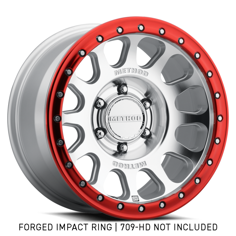 Method Beadlock Ring - 20in Forged - Style 1 - Red Wheel Accessories Method Wheels