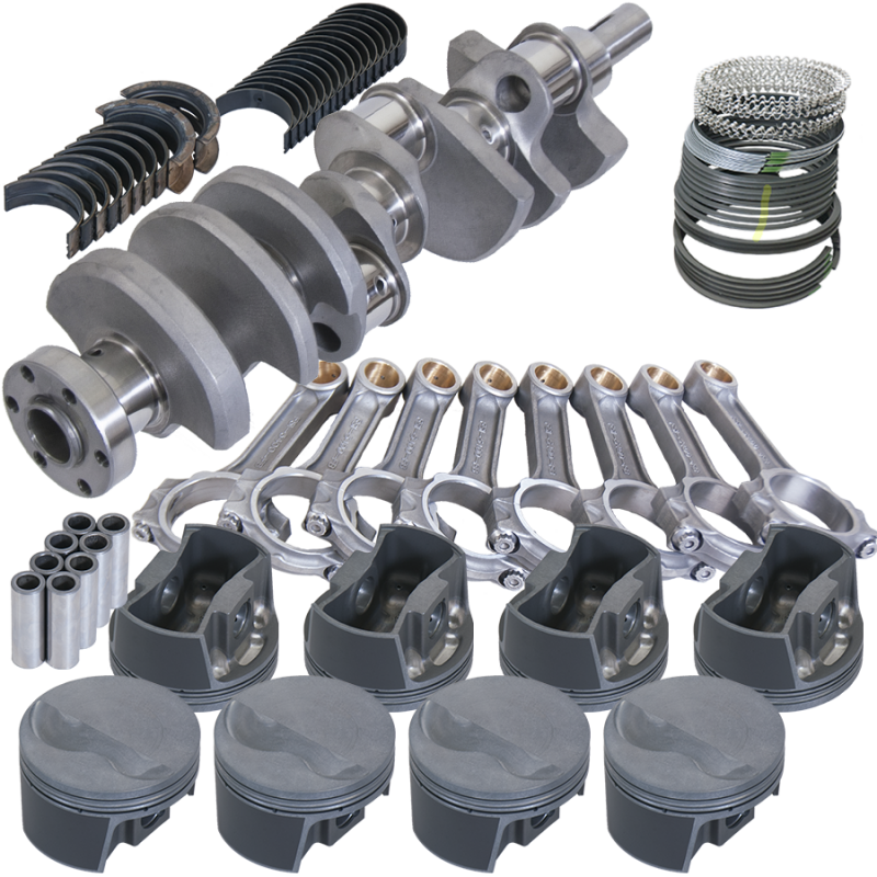 Eagle Ford 289/302 3.000in Crank 5.090in I-Beam Rods -5cc Flat Top 4.030in Pistons Rotating Assembly Rotating Assemblies Eagle