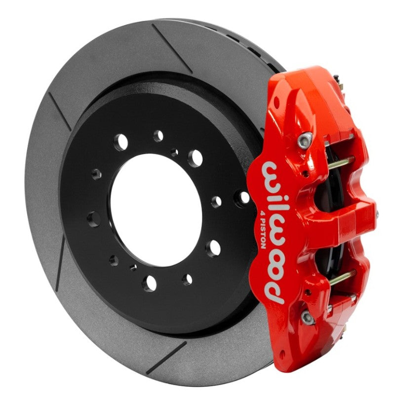 Wilwood AERO6 Rear Brake Kit 14.5in 2016-2018 Toyota Land Cruiser (J200) w/ Lines - Red Big Brake Kits Wilwood