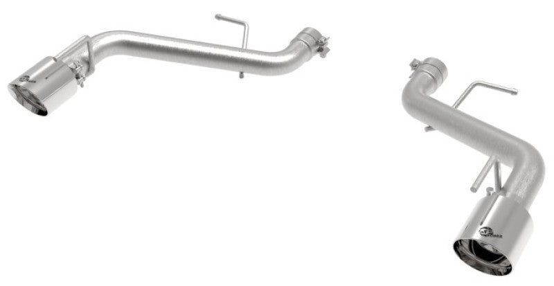 aFe POWER MACH Force-Xp 2.5in Axle-Back Exhaust System 16-20 Chevrolet Camaro SS V8 6.2L - Polished Axle Back aFe