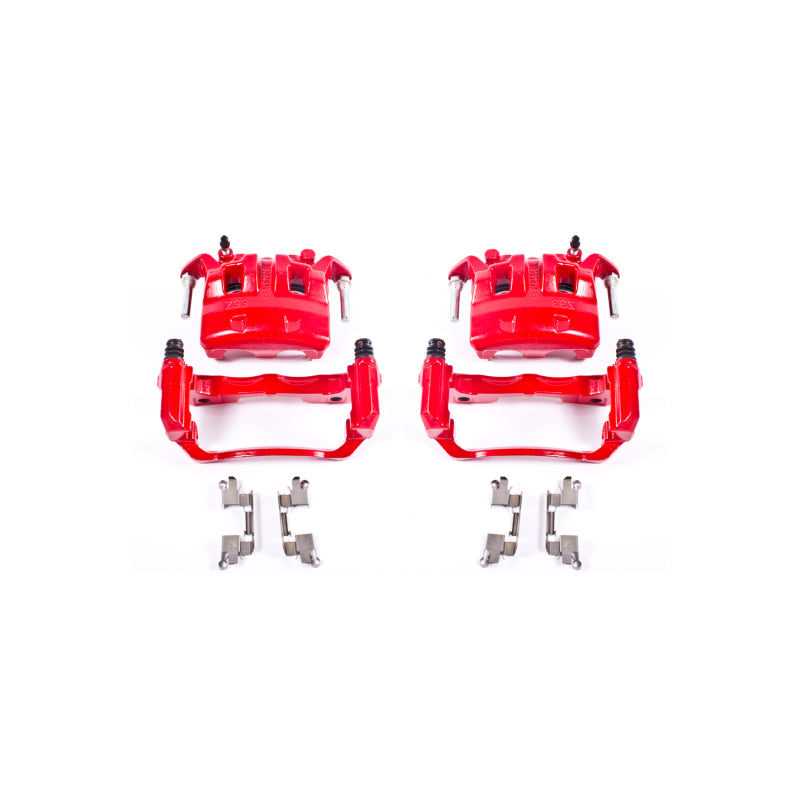 Power Stop 05-18 Nissan Frontier Front Red Calipers w/Brackets - Pair Brake Calipers - Perf PowerStop