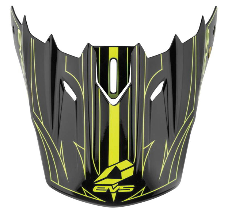 EVS T5 Pinner Visor - Black/Hiviz Yellow Helmets and Accessories EVS