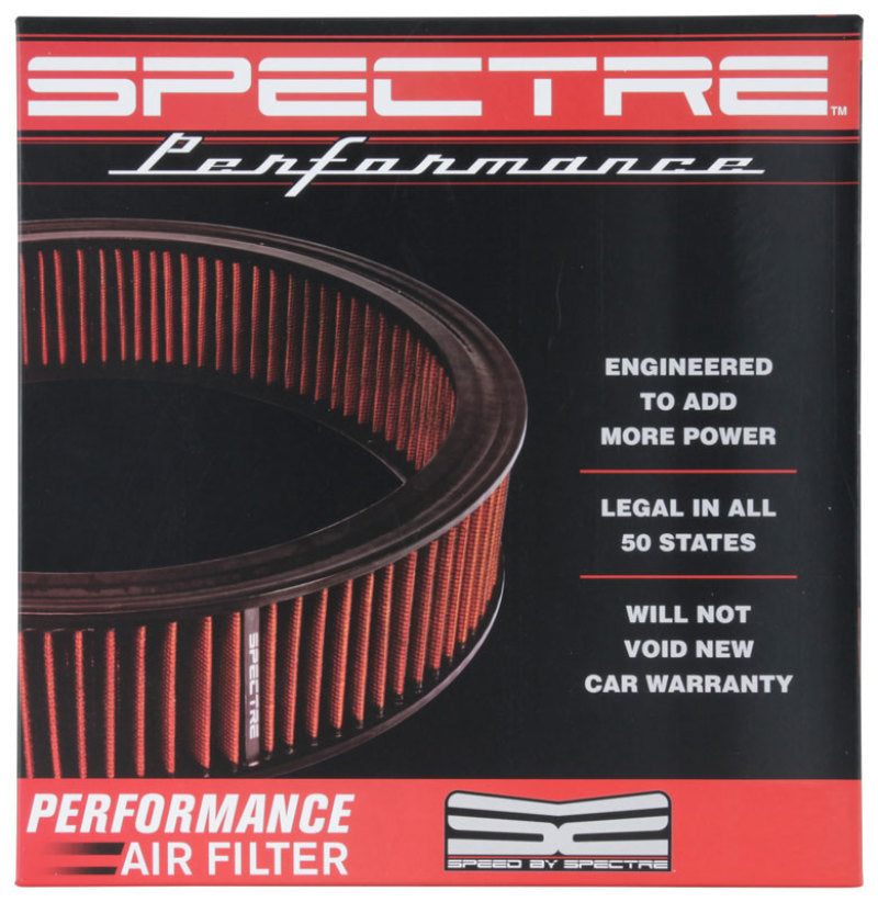 Spectre 1985 Cadillac Seville 5.7L V8 DSL Air Filter 14in. X 3in. - Red Air Filters - Direct Fit Spectre