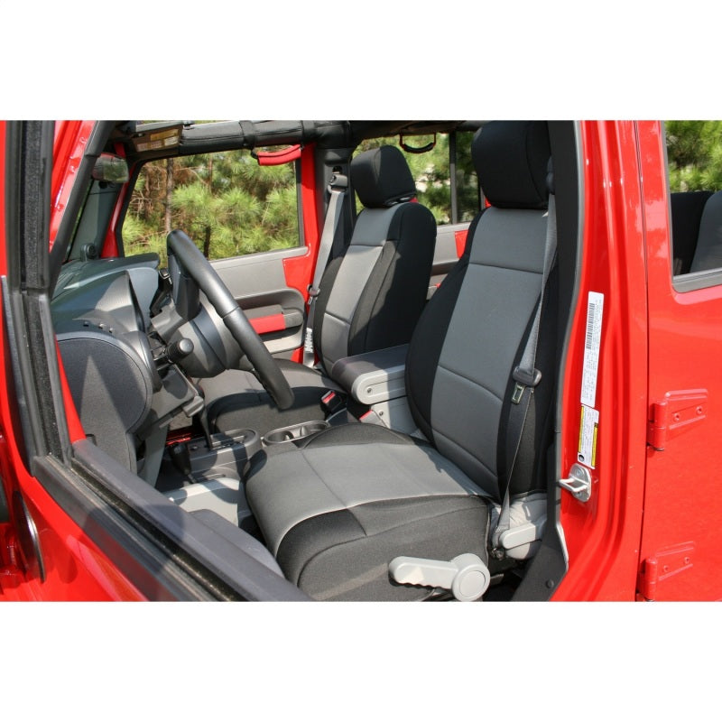 Rugged Ridge Neoprene Front Seat Covers 07-10 Jeep Wrangler JK Seats Rugged Ridge