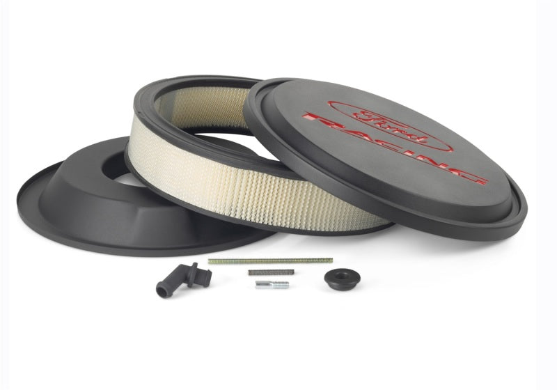 Ford Racing Black/Red Slant Edge Air Cleaner Air Filters - Universal Fit Ford Racing