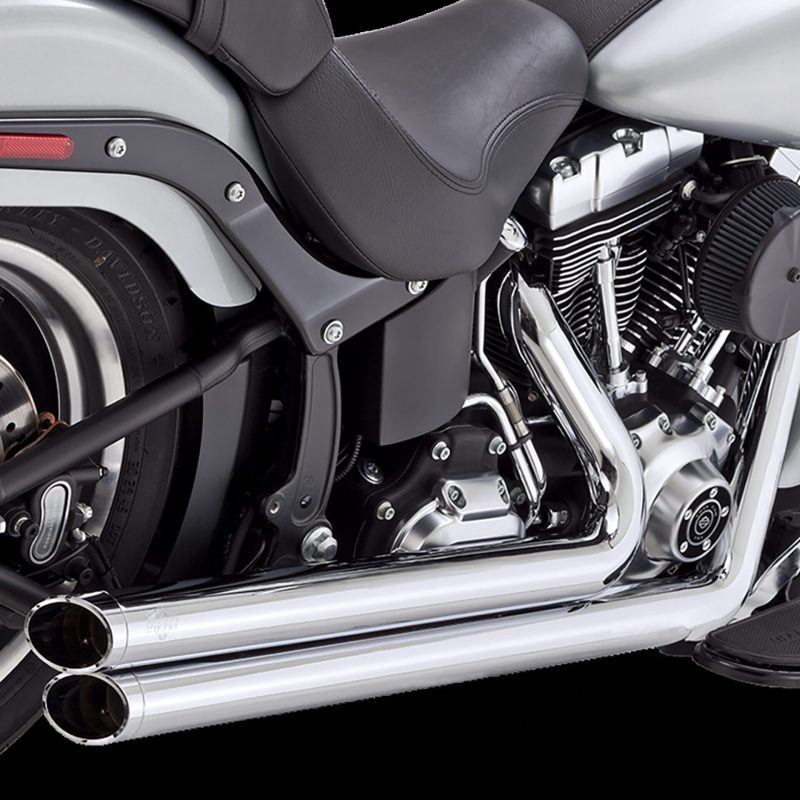 Vance & Hines HD Softail 86-17 Big Shots Staggered Chrome PCX Full System Exhaust Powersports Exhausts Vance and Hines