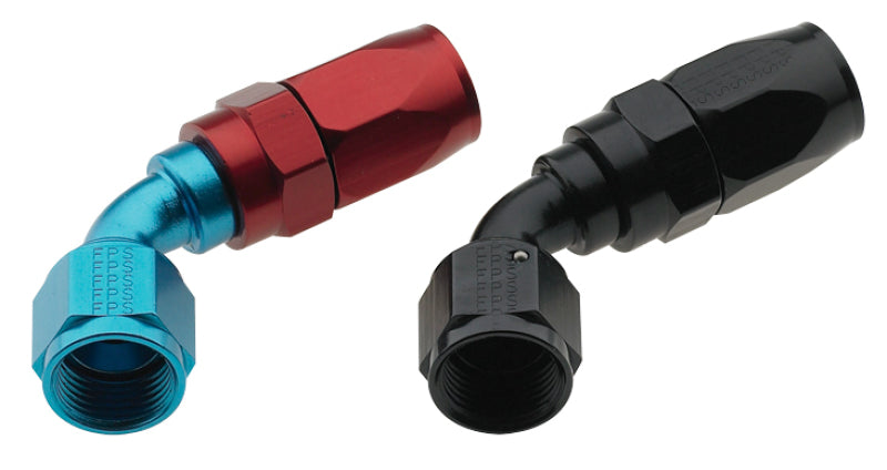 Fragola -4AN x 60 Degree Pro-Flow Hose End - Blue/Red Fittings Fragola
