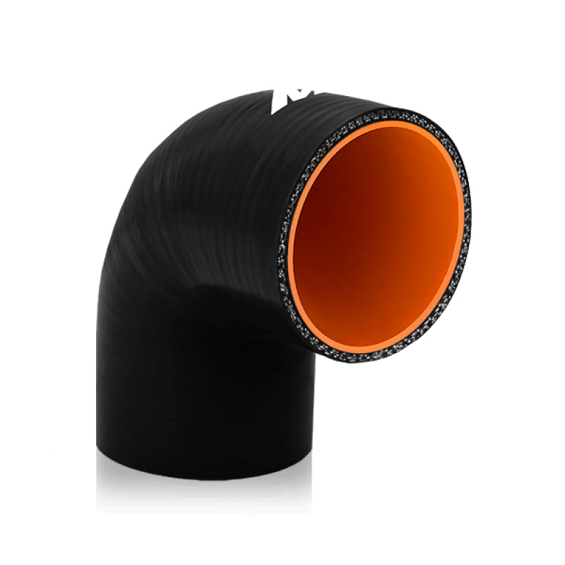 Mishimoto 2.75in 90 Degree Coupler - Black Silicone Couplers & Hoses Mishimoto