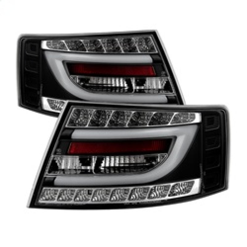 Spyder Audi A6 05-08 4Dr Sedan Only Version 2 Light Bar LED Tail Lights Blk ALT-YD-AA605V2-LBLED-BK Tail Lights SPYDER