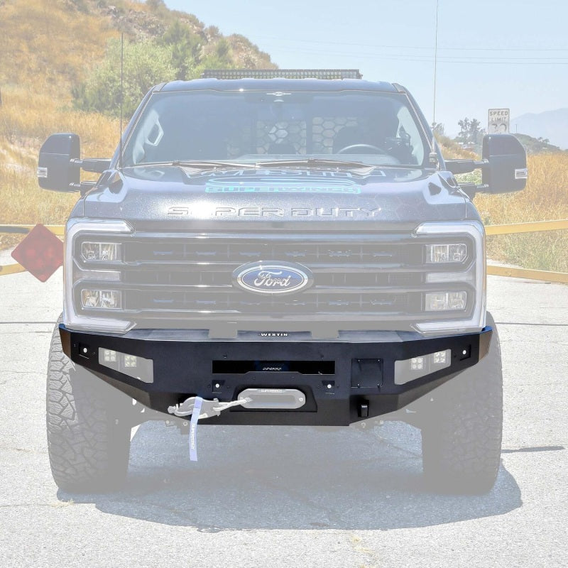 Westin 23-24 Ford F250/350 Pro-Series Front Bumper - Textured Black Bumpers - Steel Westin