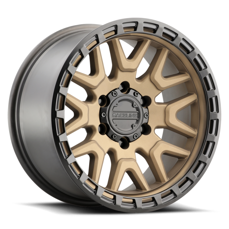 Raceline 953BZ Krank 16x8in / 5x127 BP / 0mm Offset / 78.1mm Bore - Bronze Wheel Wheels - Cast Raceline