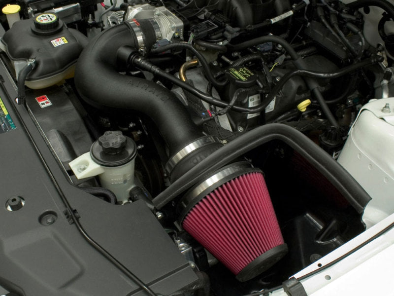 Airaid 2010 Ford Mustang 4.0L MXP Intake System w/ Tube (Oiled / Red Media) Cold Air Intakes Airaid