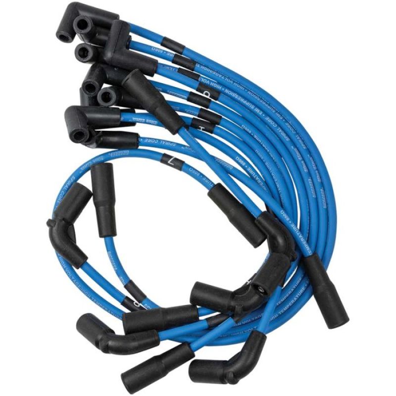 Moroso Custom Ignition Wire Set - Blue Max - Spiral Core Spark Plug Wire Sets Moroso