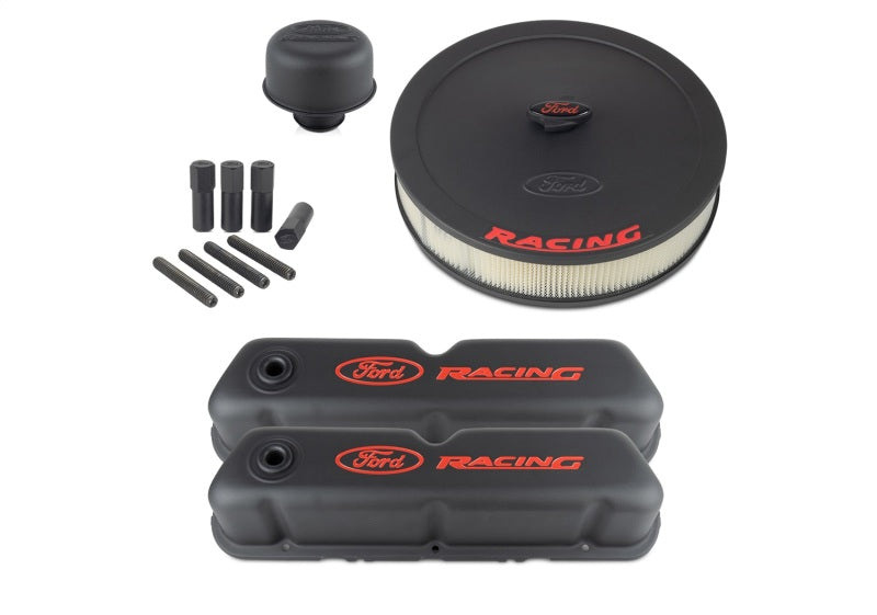 Ford Racing Complete Dress Up Kit Black Crinkle Finish Engine Covers Ford Racing