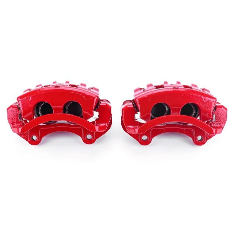 Power Stop 08-14 Cadillac CTS Front Red Calipers w/Brackets - Pair Brake Calipers - Perf PowerStop