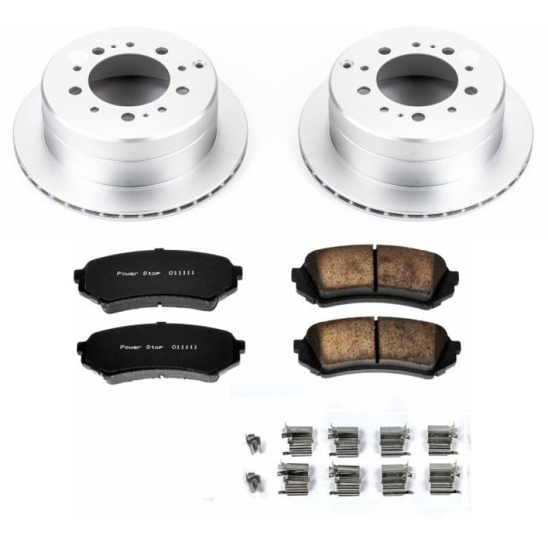 Power Stop 98-07 Lexus LX470 Rear Z17 Evolution Geomet Coated Brake Kit Brake Kits - Performance Blank PowerStop