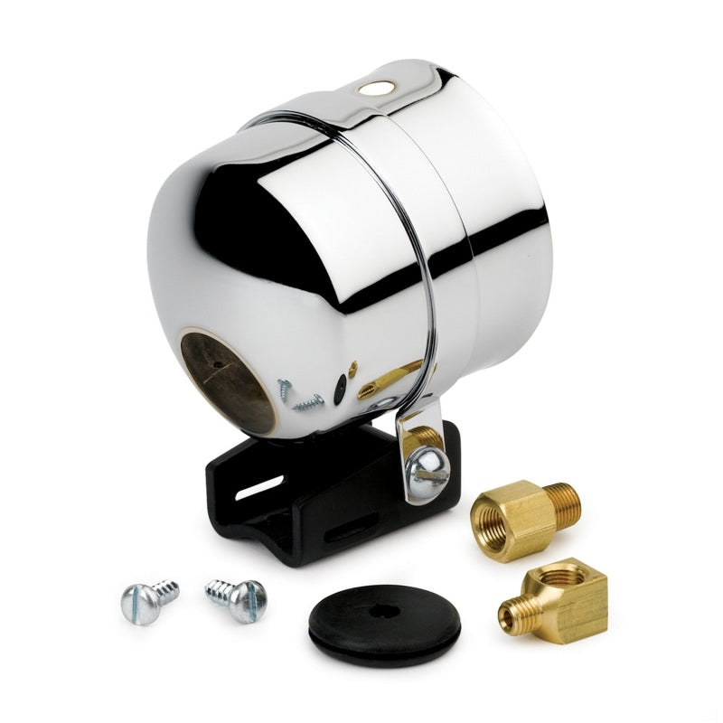 Autometer 2-5/8in Pedestal Mount w/ Chrome Cup for Liquid Filled Mechanical Gauge Gauge Pods AutoMeter