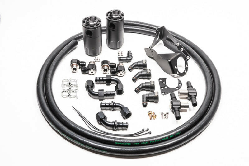 Radium Engineering Dual Catch Can Kit Nissan R32 Skyline GT-R Fluid Lock Oil Catch Cans Radium Engineering