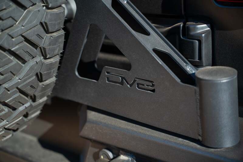 DV8 Offroad 18-23 Jeep Wrangler JL MTO Series Bumper Spare Tire Swing Gate Tailgate Accessories DV8 Offroad