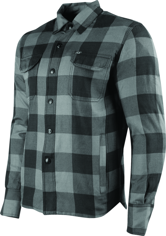 Speed and Strength True Grit Armored Moto Shirt Grey - Small Shirts Speed and Strength