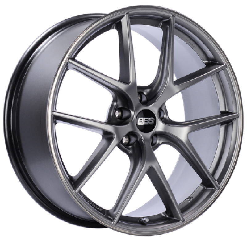 BBS CI-R 19x10.5 5x120 ET35 Platinum Silver Polished Rim Protector Wheel -82mm PFS/Clip Required Wheels - Cast BBS