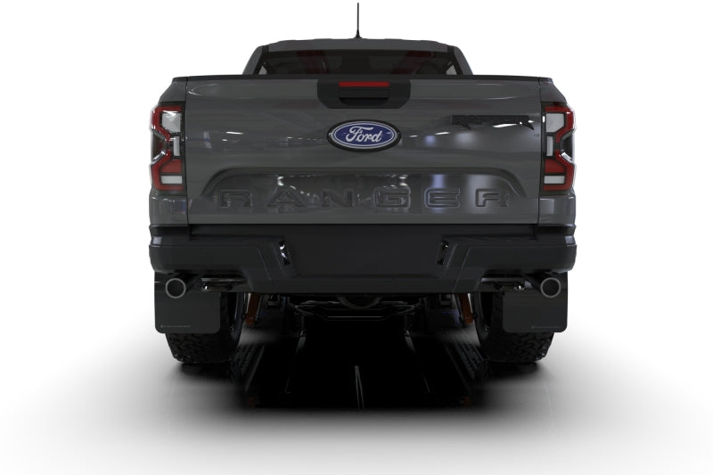 Rally Armor 23-25 Ford Ranger Raptor Black UR Mud Flap Grey Logo Mud Flaps Rally Armor