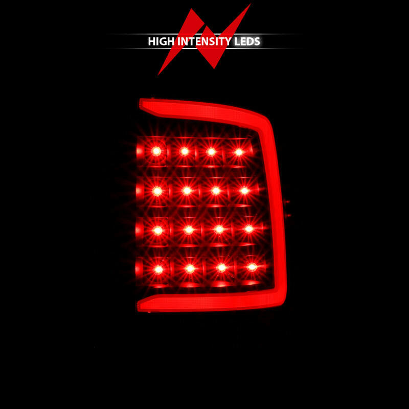 ANZO 2009-2018 Dodge Ram 1500 LED Taillight Plank Style Black w/Smoke Lens Tail Lights ANZO