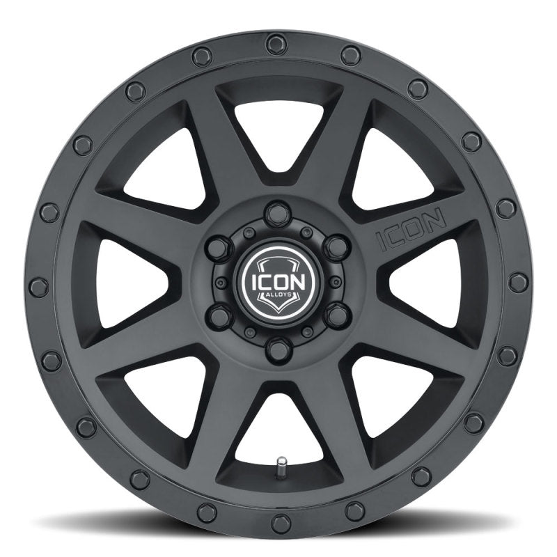 ICON Rebound 17x8.5 5x5 -6mm Offset 4.5in BS 71.5mm Bore Double Black Wheel Wheels - Cast ICON