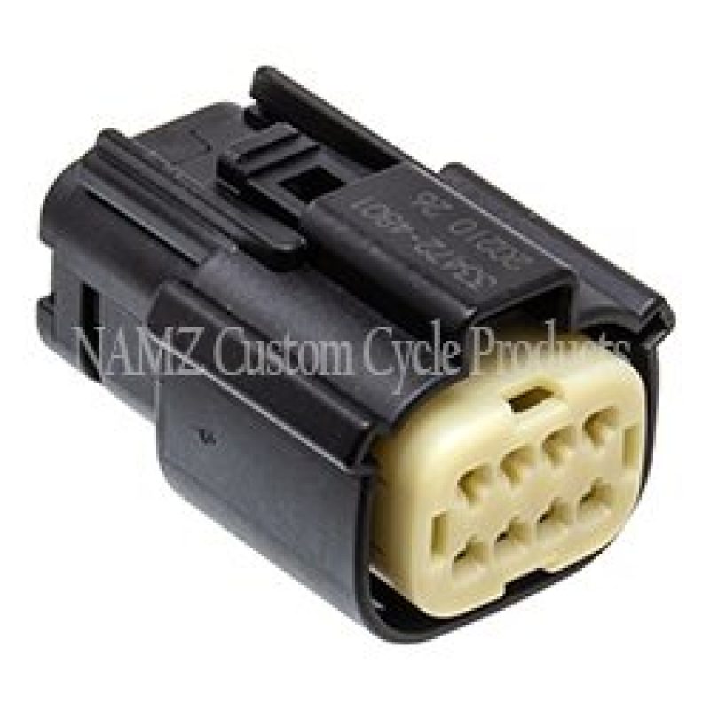 NAMZ 07-23 V-Twin VRSAW/CR/CX Models Molex MX-150 8-Position Female Connector - Blk (HD 72479-07BK) Wiring Connectors NAMZ