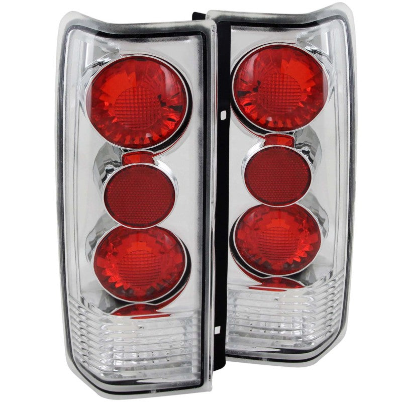 ANZO 1985-2005 Chevrolet Astro Taillights Chrome G2 Tail Lights ANZO