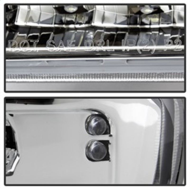 xTune 99-06 GMC Sierra (Excl Denali) Full LED Bumper Lights - Chrome (CBL-GSI99-LED-C) Sidemarkers & Indicators SPYDER