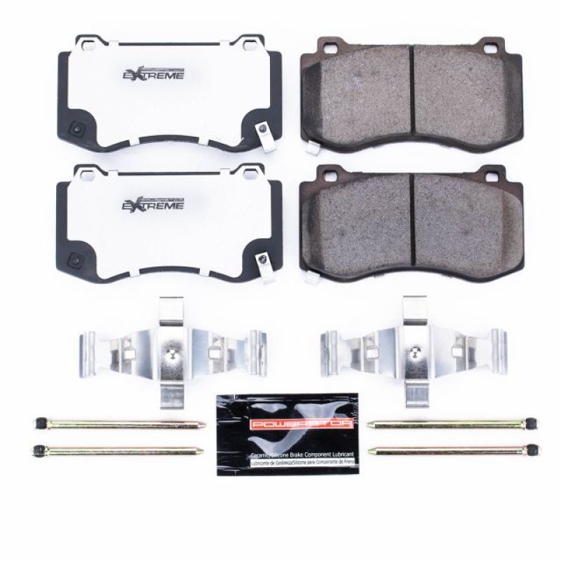 Power Stop 05-10 Chrysler 300 Front Z26 Extreme Street Brake Pads w/Hardware Brake Pads - Performance PowerStop