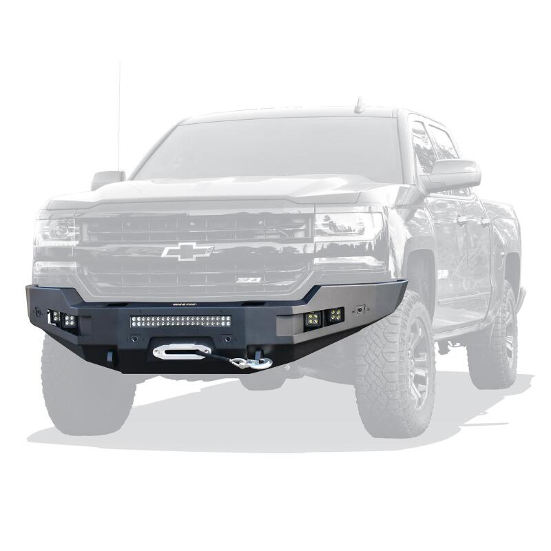Westin 15-19 Chevrolet Silverado 2500/3500 Pro-Series Front Bumper - Textured Black Bumpers - Steel Westin