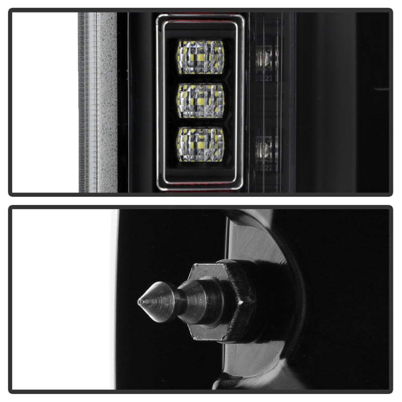 Spyder 21-23 Ford F150 (Halogen w/ Blind Spot) Full LED Tail Lights - Black (ALT-YD-FF15021HALBS-BK) Tail Lights SPYDER