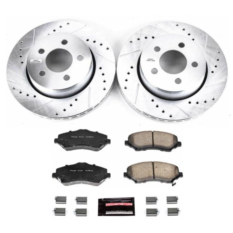 Power Stop 07-11 Dodge Nitro Front Z23 Evolution Sport Brake Kit Brake Kits - Performance D&S PowerStop