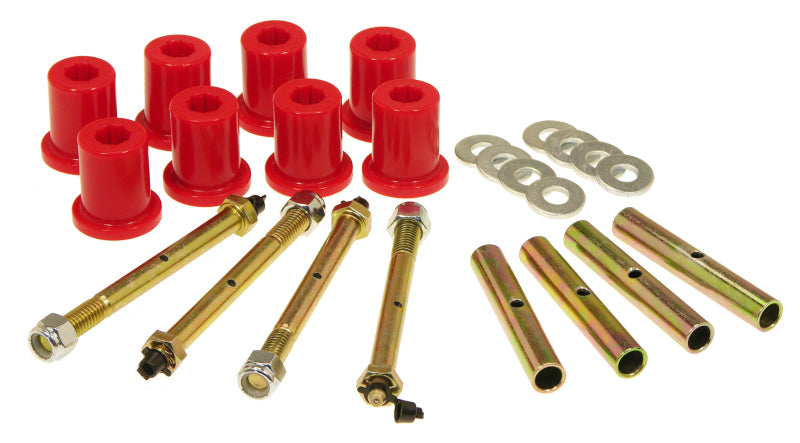 Prothane 76-86 Jeep CJ5/7/8 Rear Shackle Bushings - Red Bushing Kits Prothane