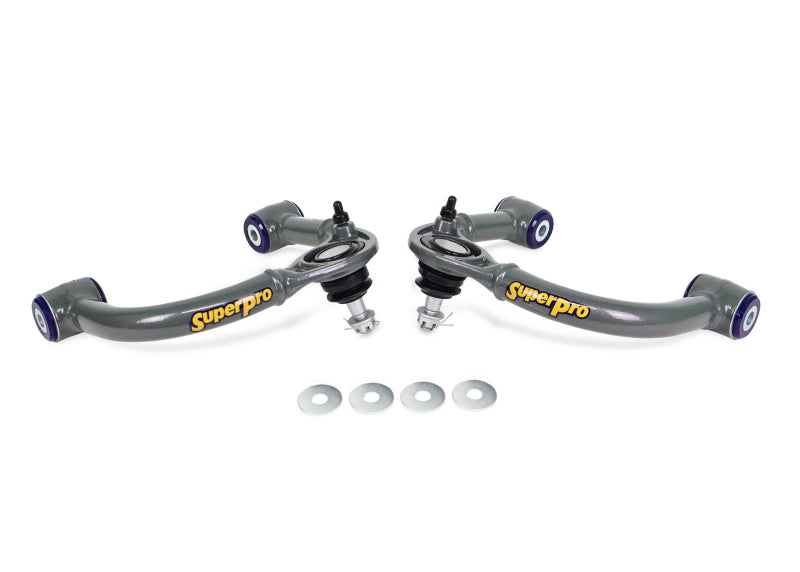 SuperPro 03-09 Lexus GX470 / Toyota 4Runner Sport 4WD Front Upper Fixed Offset Control Arm Set Control Arms Superpro
