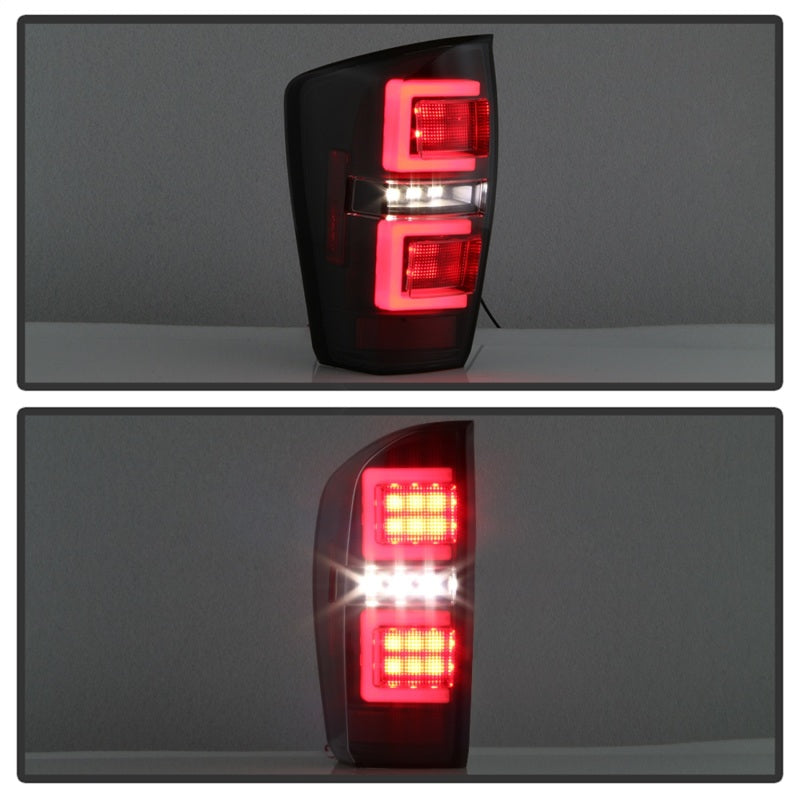 Spyder 16-17 Toyota Tacoma LED Tail Lights - Black (ALT-YD-TT16-LED-BK) Tail Lights SPYDER