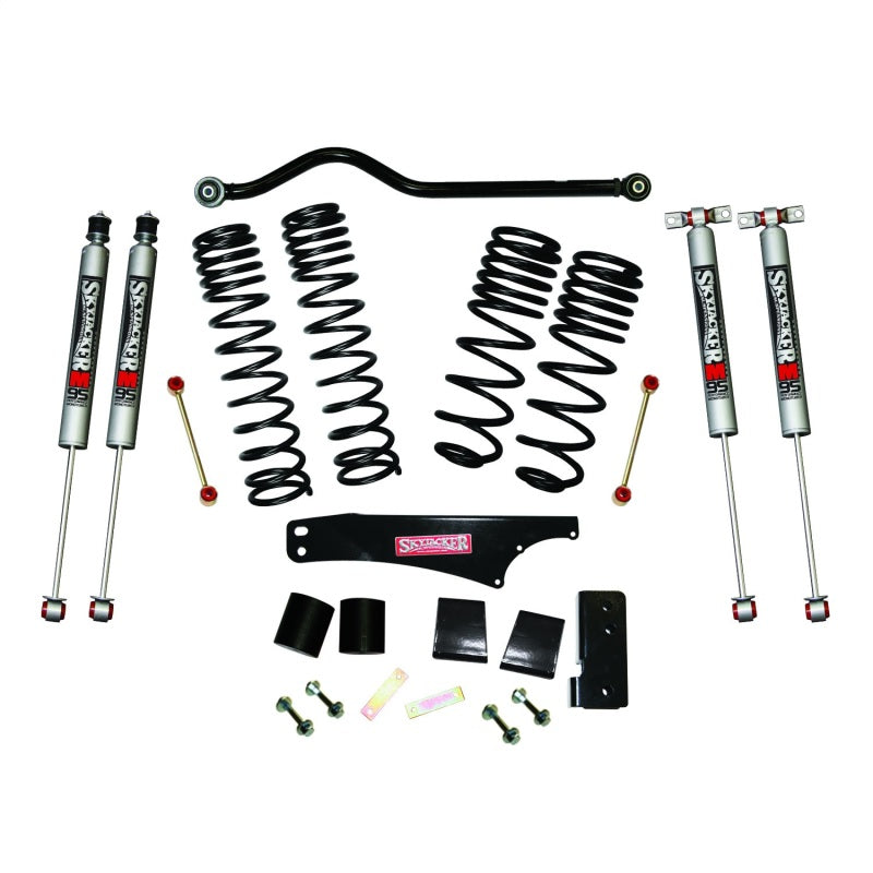 Skyjacker 2007-2018 Jeep Wrangler JK 4 Door 4WD Long Travel 3.5in-4in Lift Kit w/M95 Monotube Shocks Lift Kits Skyjacker